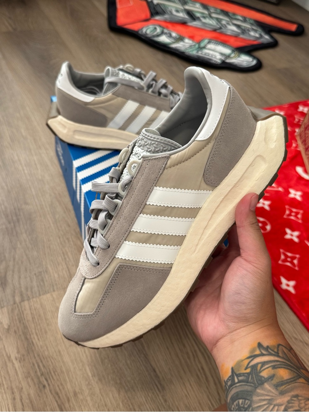 Adidas Retropy E5 Gray/White Men’s Size 8.5 – Brand New in Box